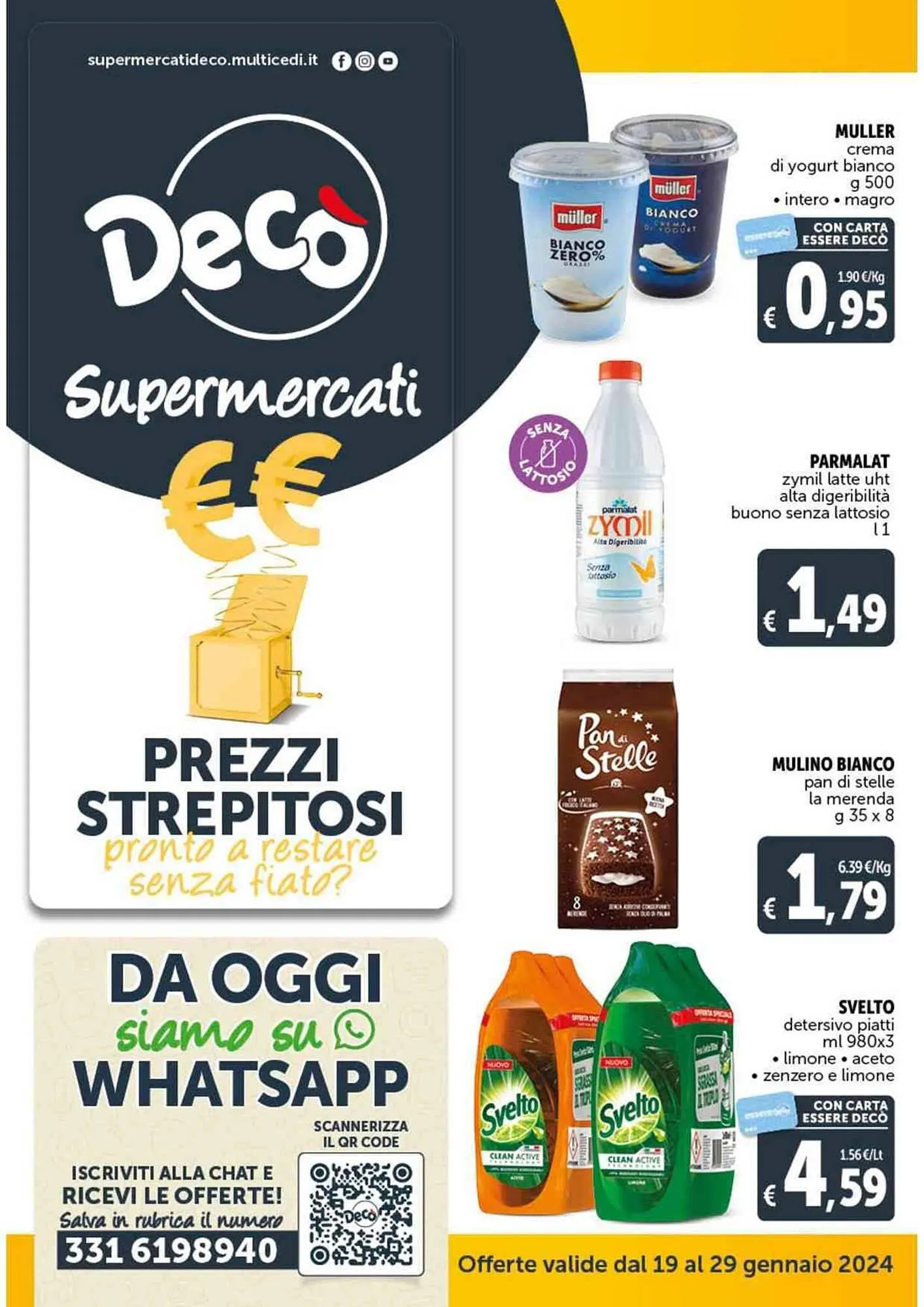 Volantino Deco Supermercati da 19 gennaio a 29 gennaio di 2024 - Pagina del volantino 1