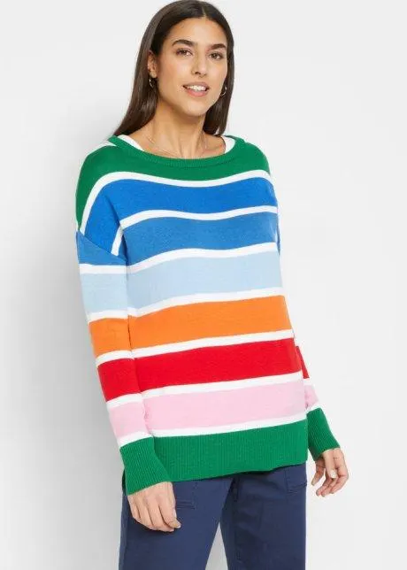 Maglione leggero a righe