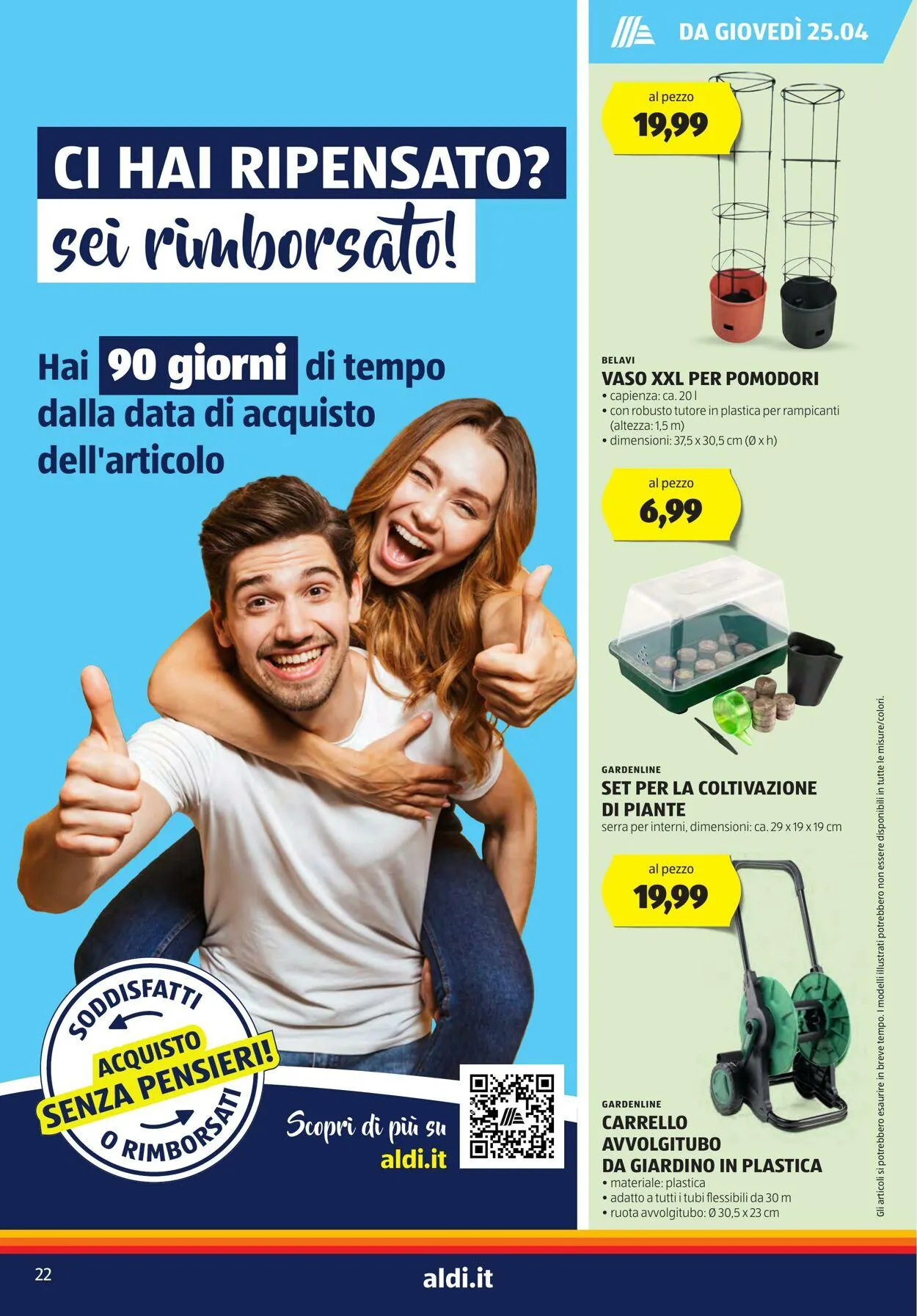 Aldi Volantino attuale da 22 aprile a 28 aprile di 2024 - Pagina del volantino 22