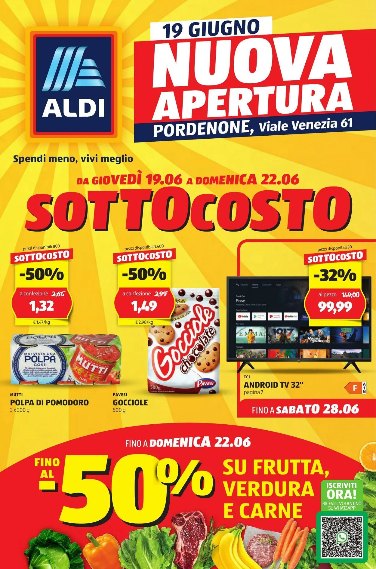 Aldi Volantino attuale da 15 giugno a 29 giugno di 2025 - Pagina del volantino 1