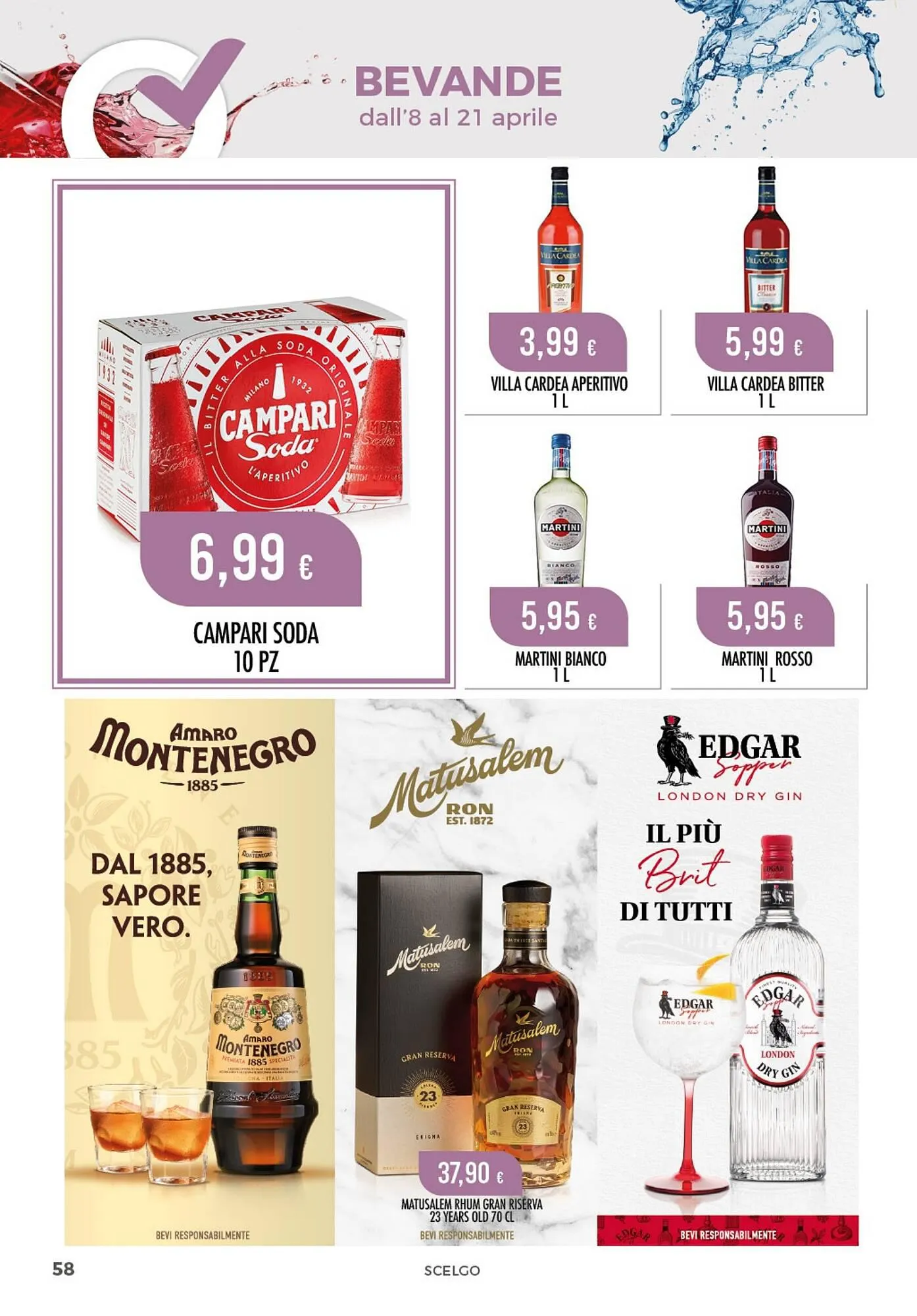 Volantino Scelgo da 8 aprile a 21 aprile di 2024 - Pagina del volantino 58