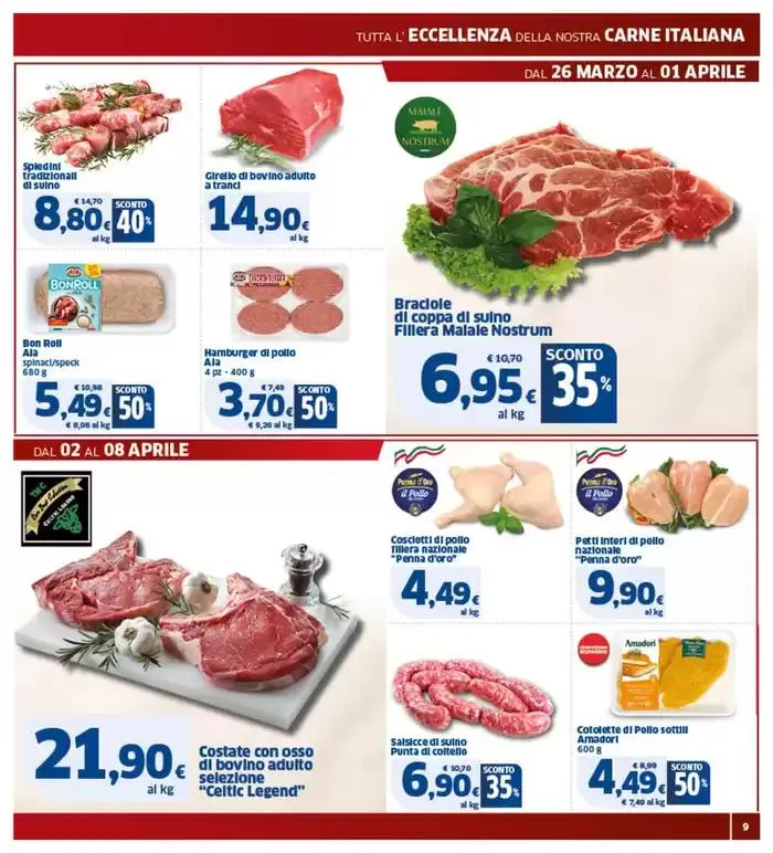 Grandi sconti da 26 marzo a 8 aprile di 2025 - Pagina del volantino 9