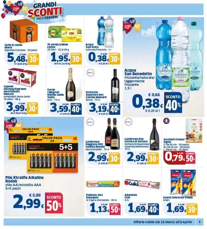 Grandi sconti da 26 marzo a 8 aprile di 2025 - Pagina del volantino 5