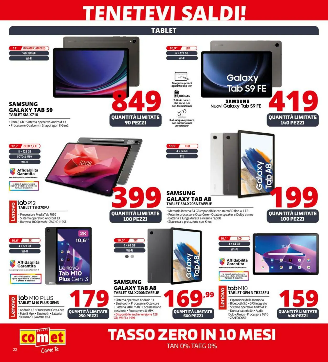 Comet Volantino attuale da 4 gennaio a 17 gennaio di 2024 - Pagina del volantino 22