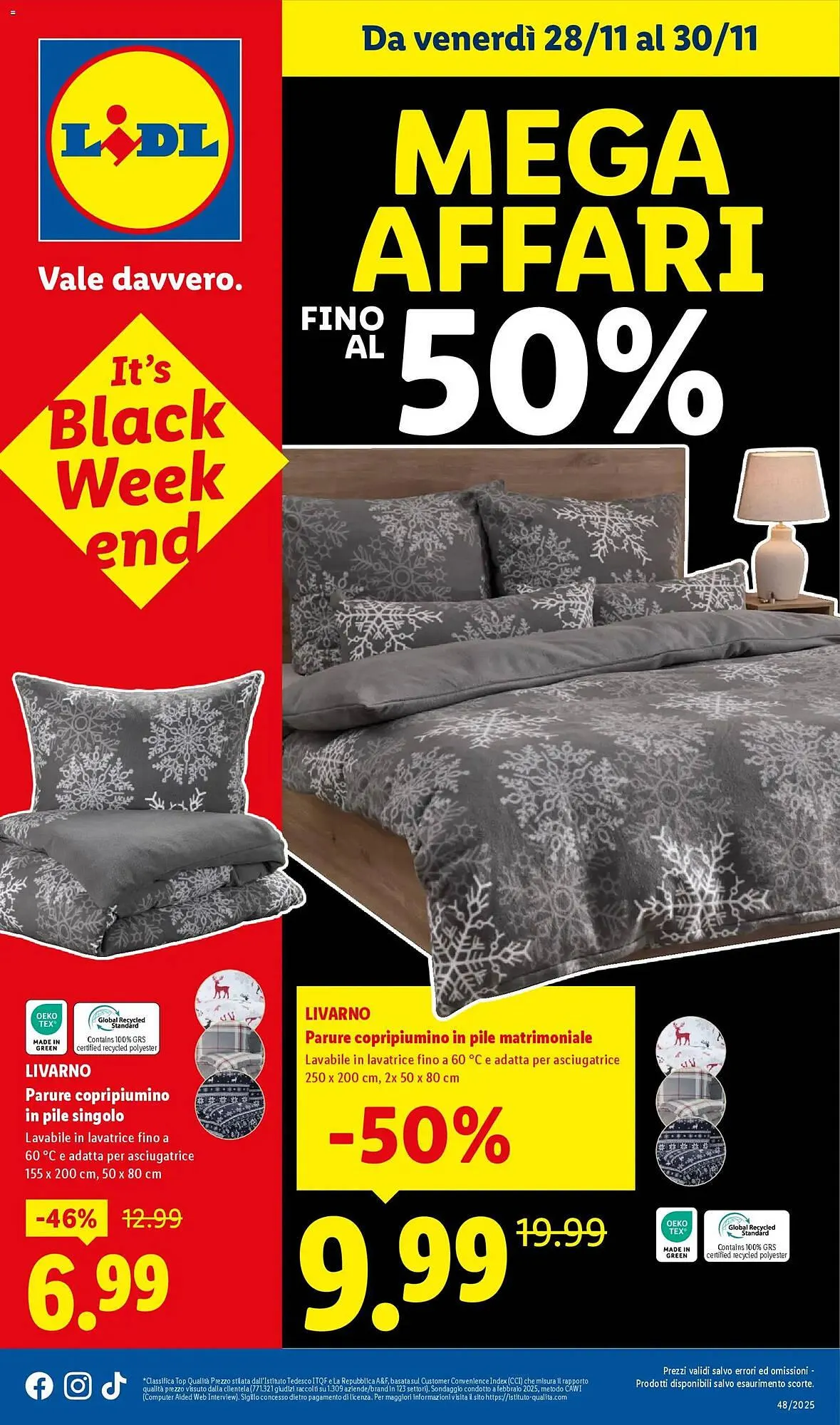Volantino Lidl da 28 novembre a 30 novembre di 2025 - Pagina del volantino 1