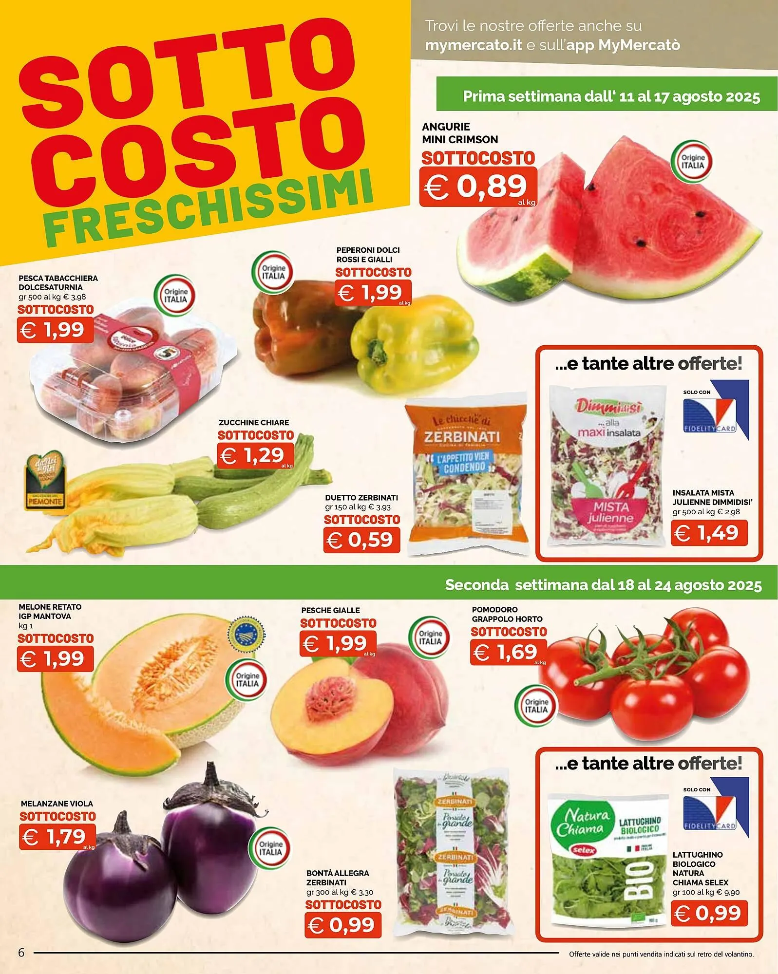 Volantino Mercatò Big da 11 agosto a 24 agosto di 2025 - Pagina del volantino 6