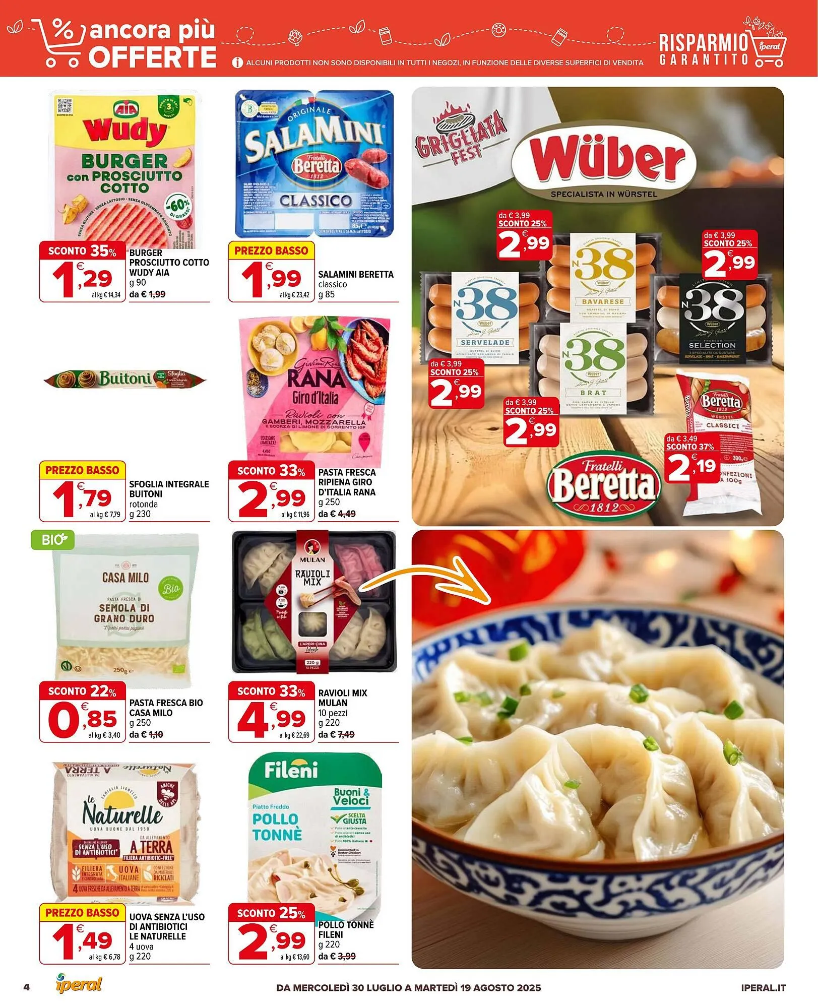 Volantino Iperal da 30 luglio a 19 agosto di 2025 - Pagina del volantino 4