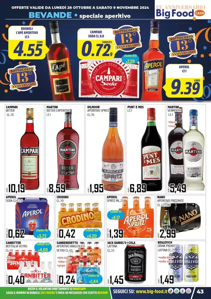 Festeggiamo il nostro 13 anniversario da 28 ottobre a 9 novembre di 2024 - Pagina del volantino 43