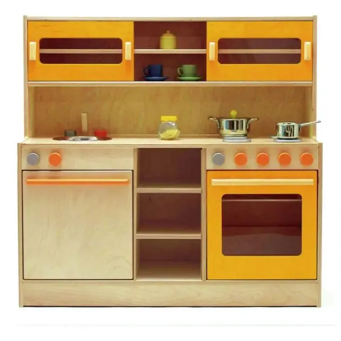Monoblocco con credenza - cucina orange