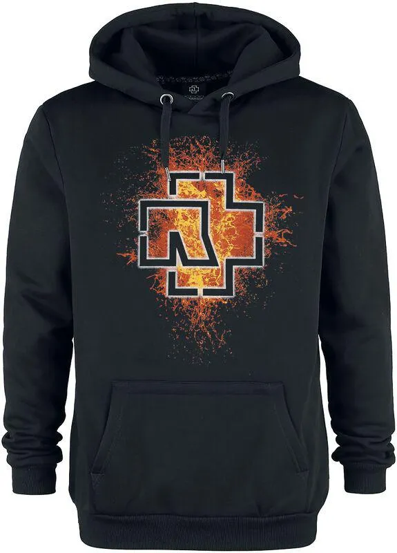 Lava Logo | Felpa con cappuccio | nero | Rammstein