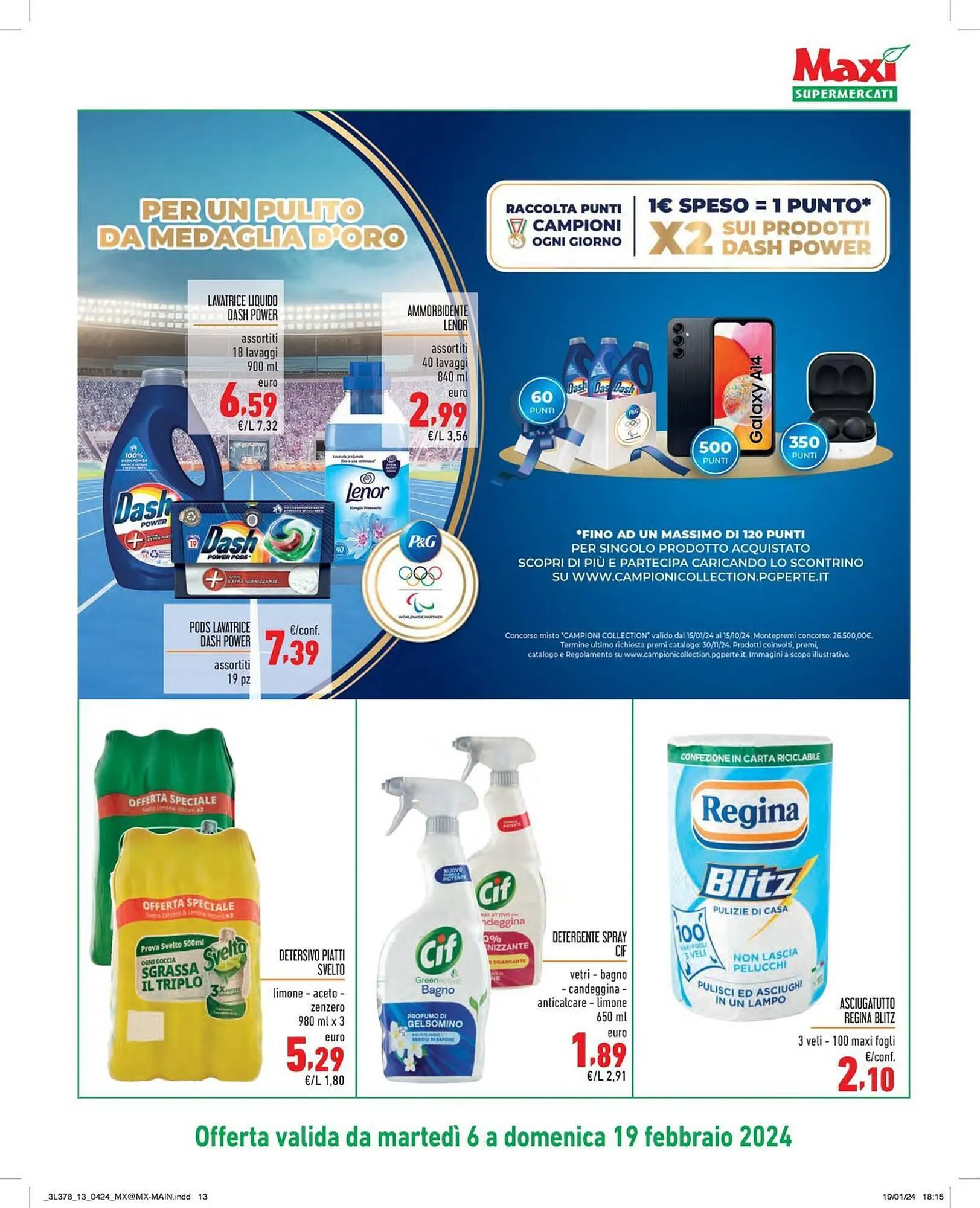 Volantino Maxi Supermercati da 6 febbraio a 19 febbraio di 2024 - Pagina del volantino 13