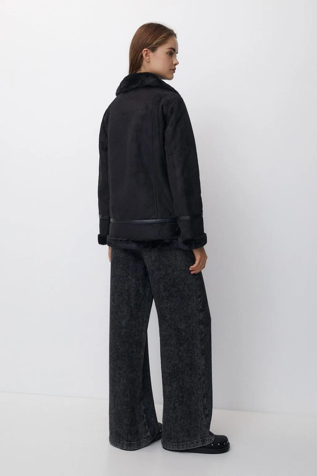 Giubbotto double face lungo