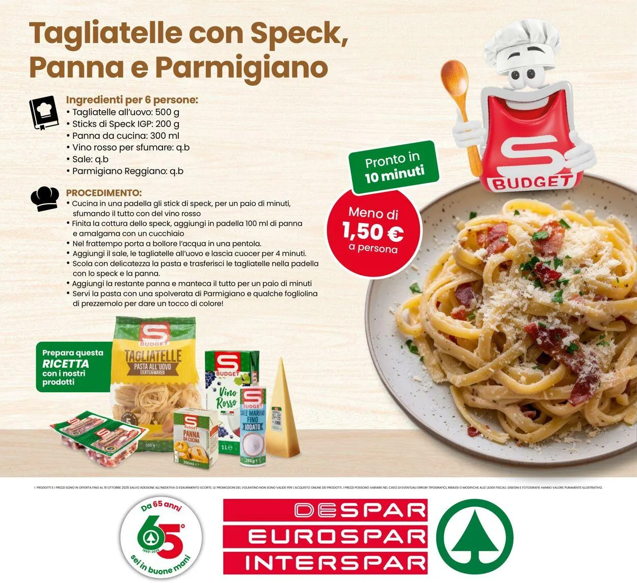 Eurospar Volantino attuale da 18 settembre a 15 ottobre di 2025 - Pagina del volantino 8