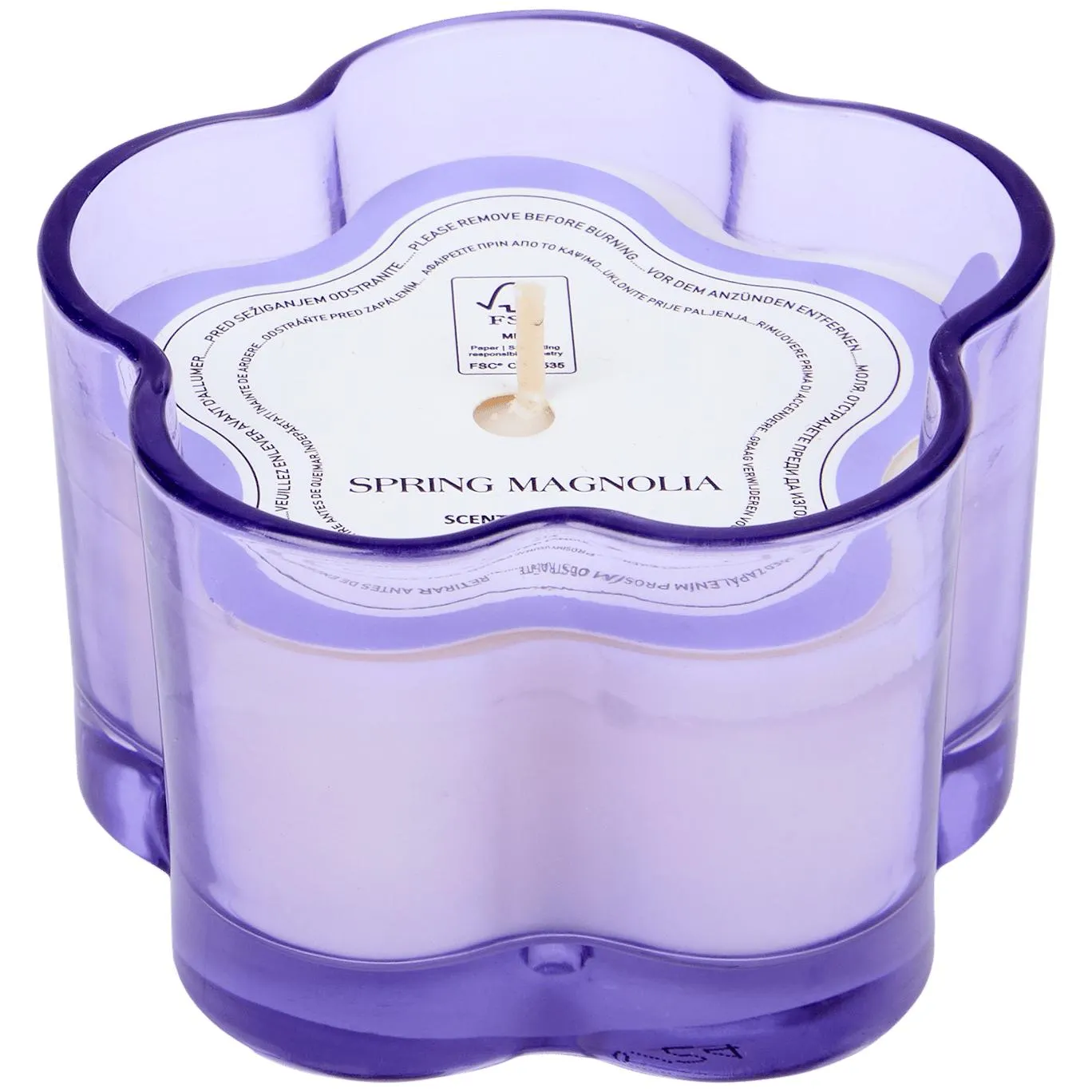 Candela profumata a forma di fiore