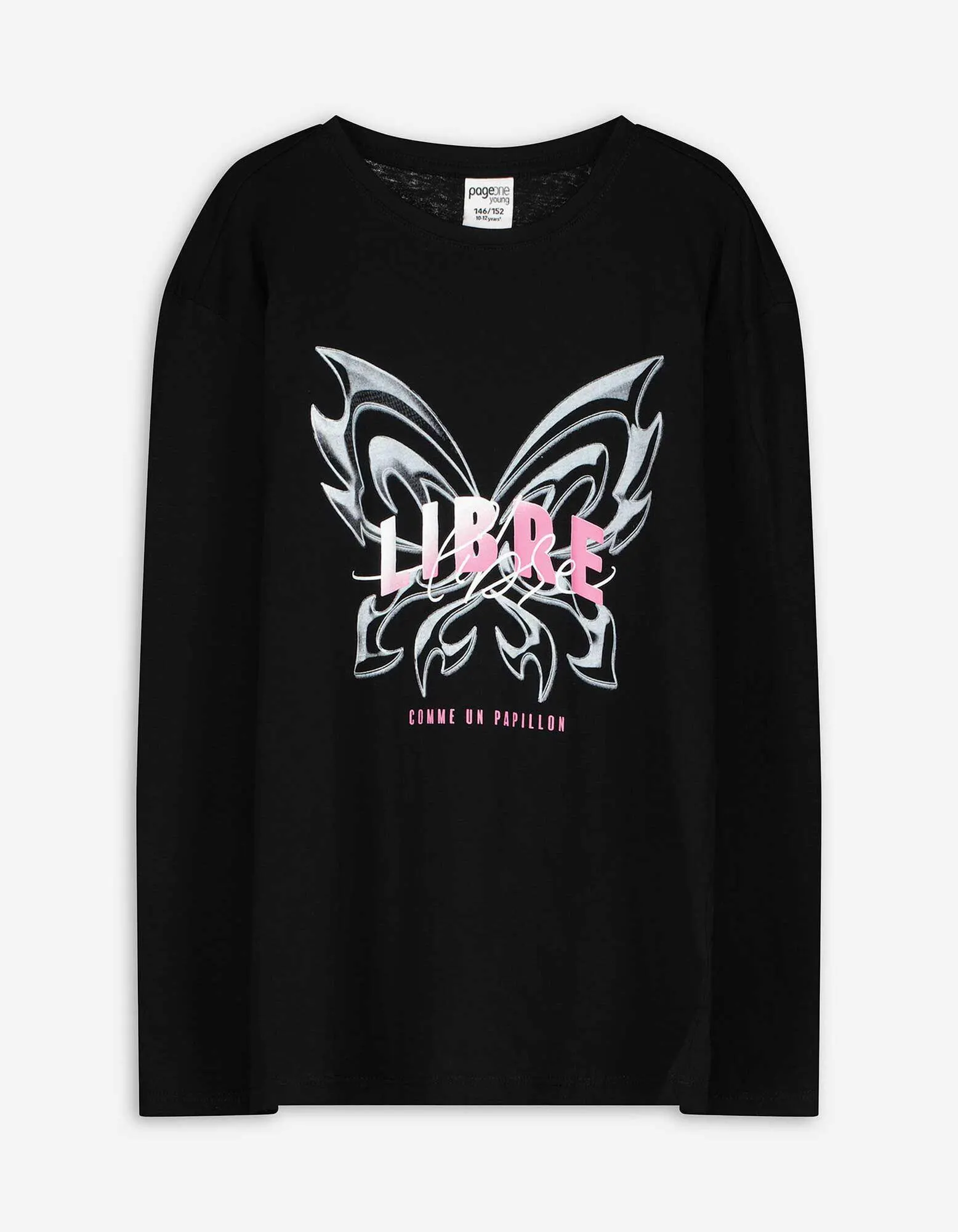 Maglia a manica lunga - Stampa - nero