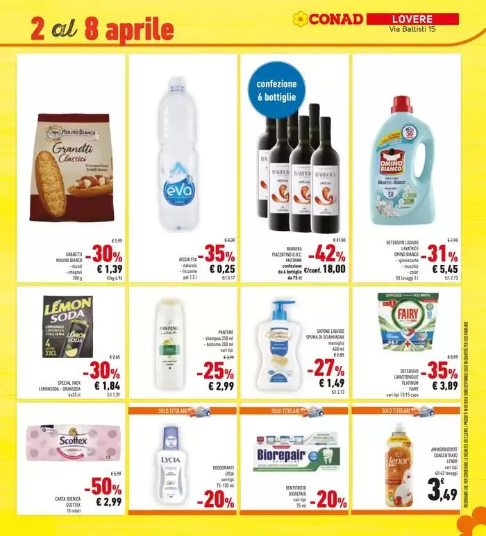 CONAD apre a Lovere da 26 marzo a 8 aprile di 2025 - Pagina del volantino 35