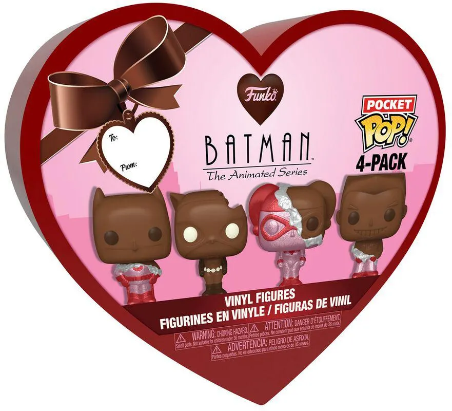 The Animated Series - Valentine's Day Box 4-pack (Chocolate) | Funko Pop! | multicolore | Batman
