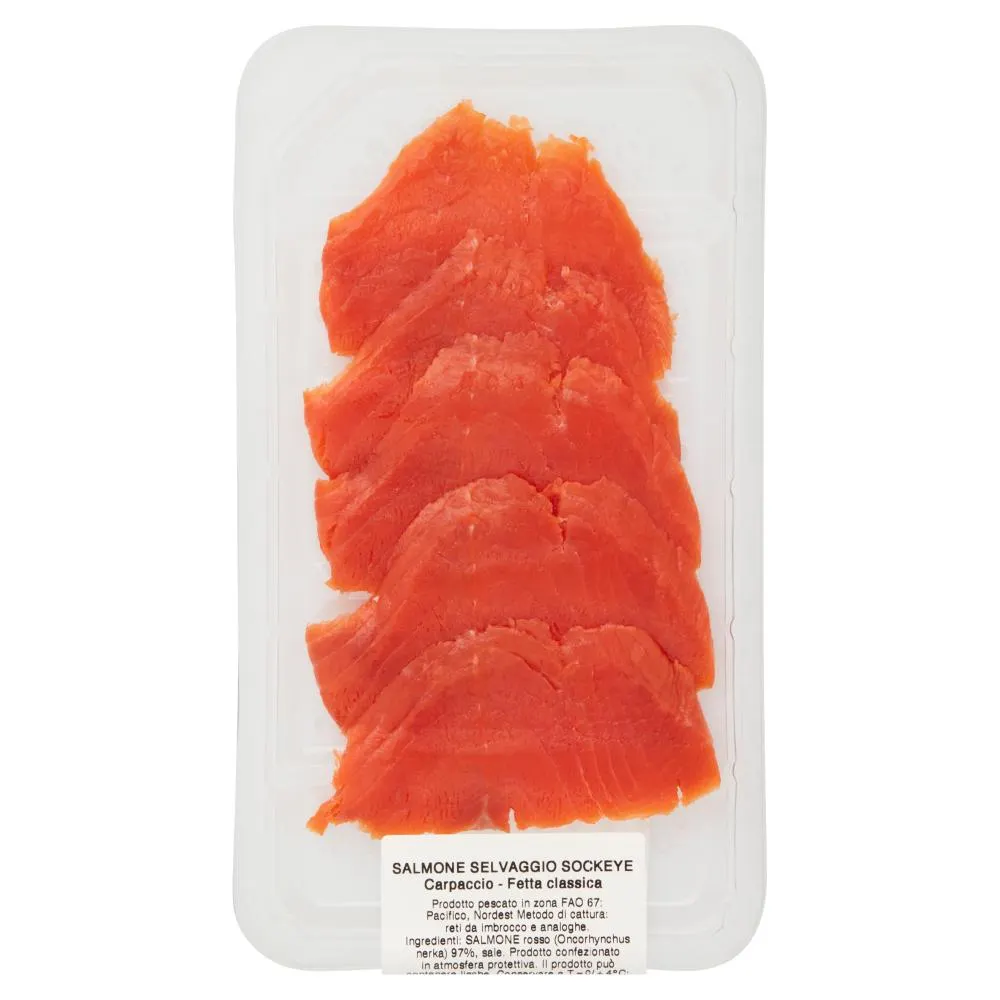 Salmone Selvaggio Sockeye Fetta classica 100 g