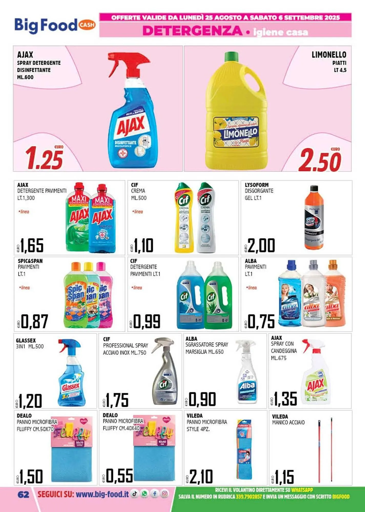 Volantino Big Food da 25 agosto a 6 settembre di 2025 - Pagina del volantino 62
