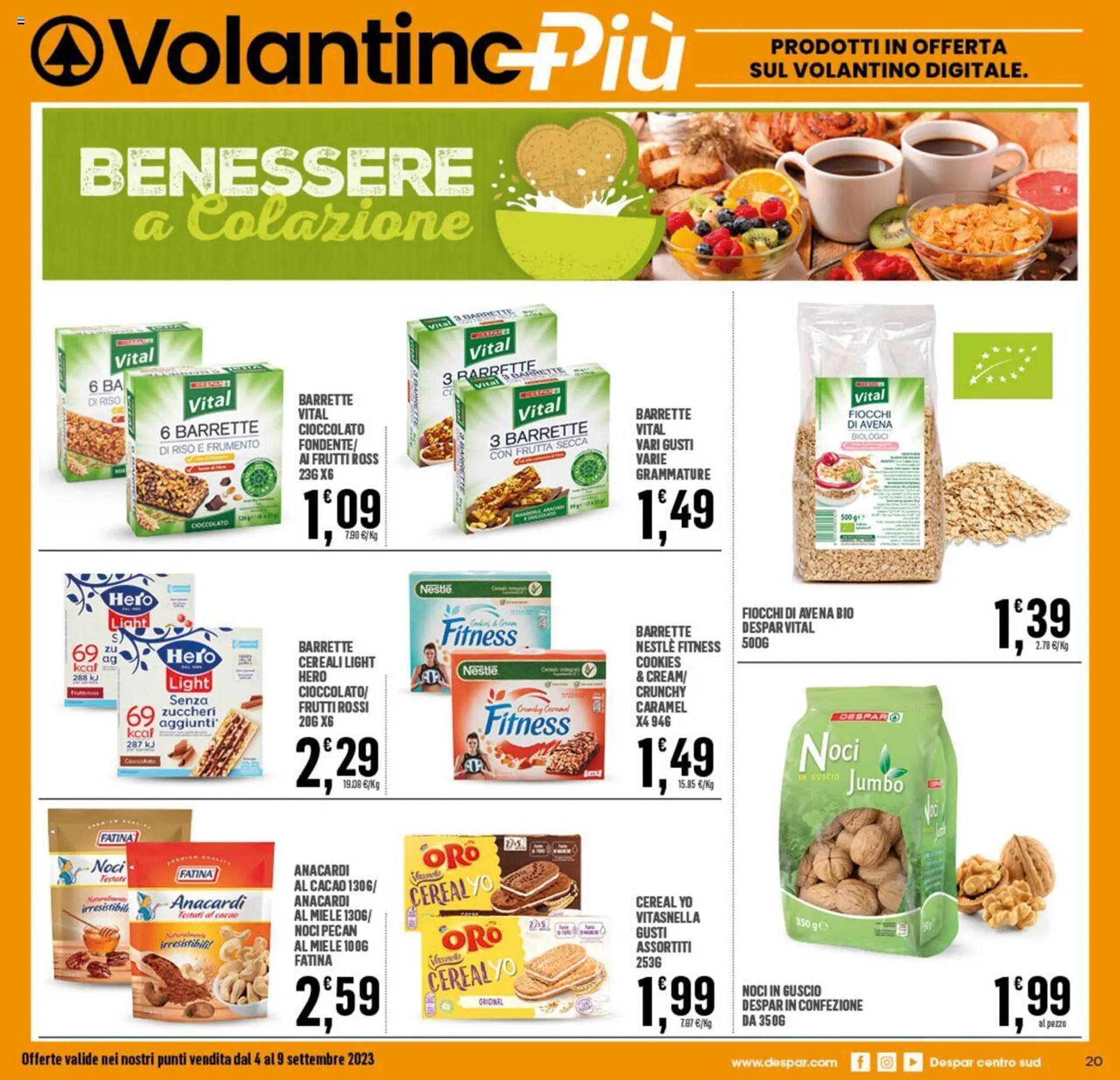 Volantino Eurospar da 4 settembre a 9 settembre di 2023 - Pagina del volantino 20