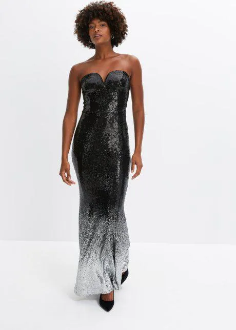 Abito lungo con paillettes