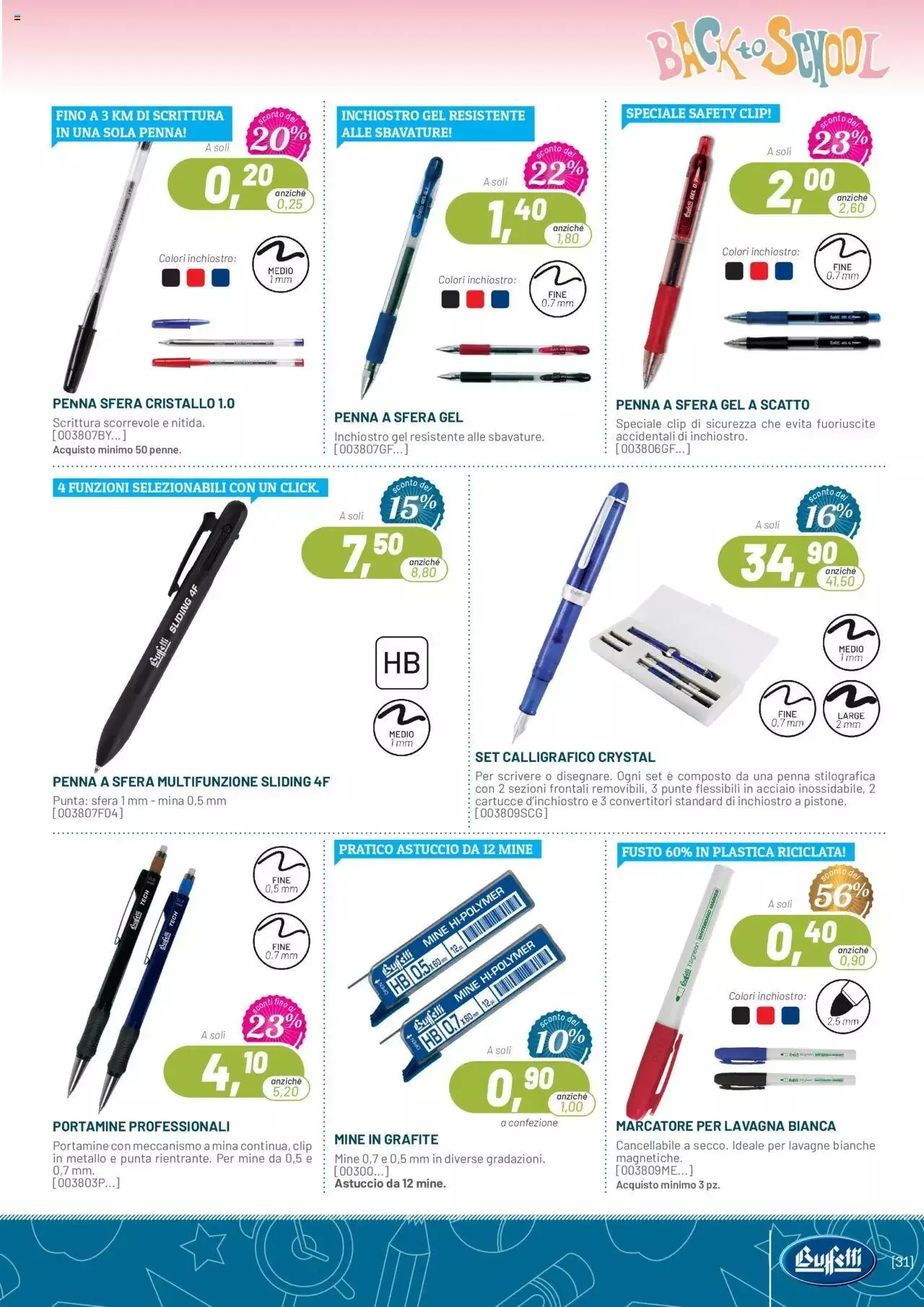 Volantino Buffetti da 1 luglio a 30 settembre di 2024 - Pagina del volantino 31