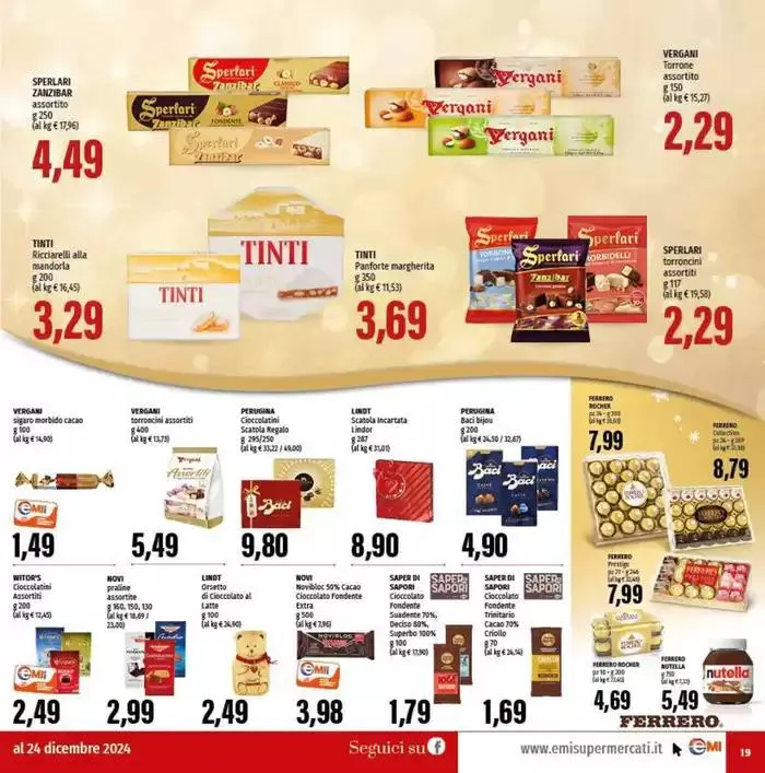 Il gusto delle feste da 20 dicembre a 24 dicembre di 2024 - Pagina del volantino 19