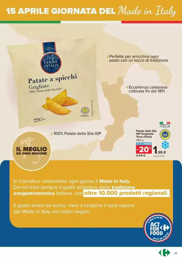 Sconti di pasqua da 3 aprile a 21 aprile di 2025 - Pagina del volantino 23