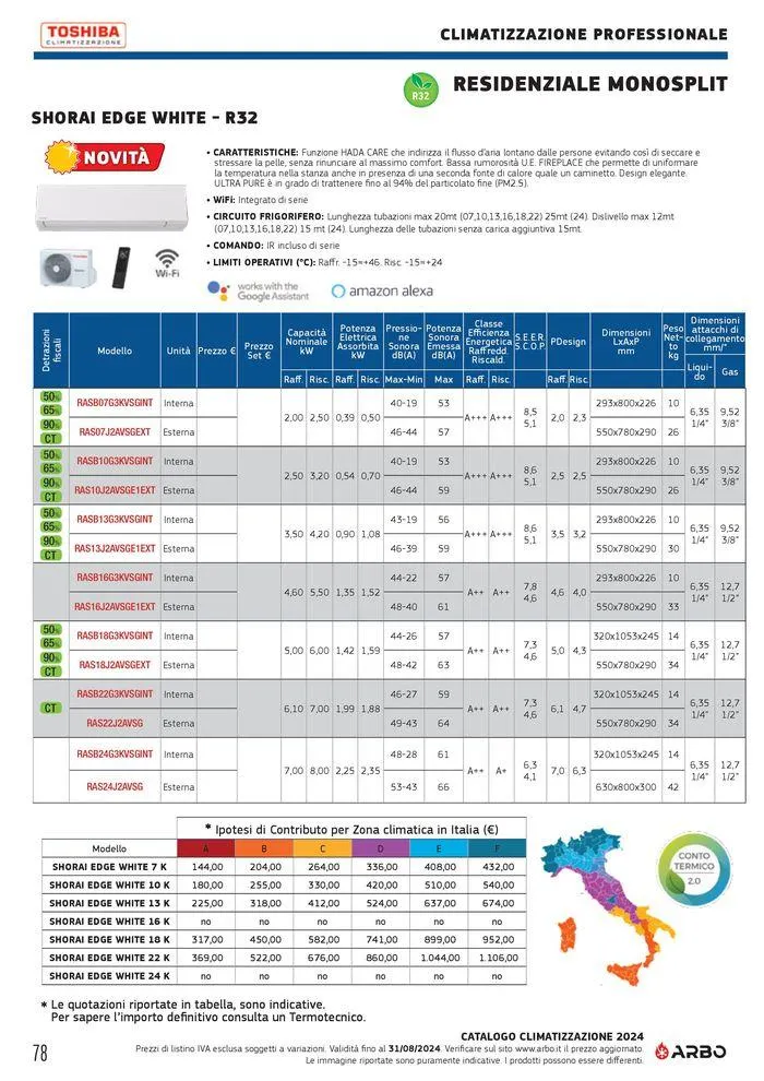 Catalogo climatizzazione 2024 da 17 maggio a 31 dicembre di 2024 - Pagina del volantino 78