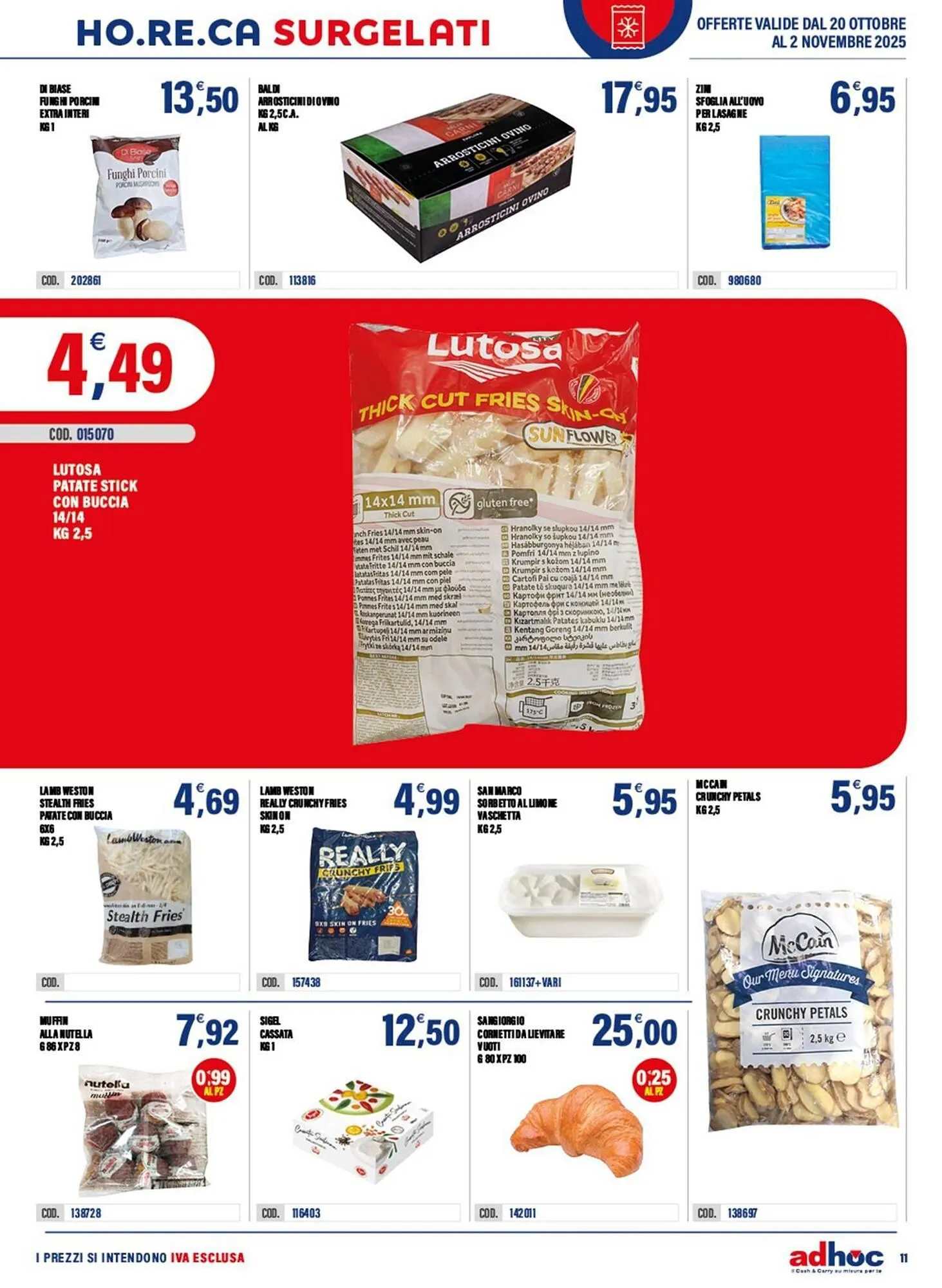 Volantino Adhoc da 20 ottobre a 2 novembre di 2025 - Pagina del volantino 11