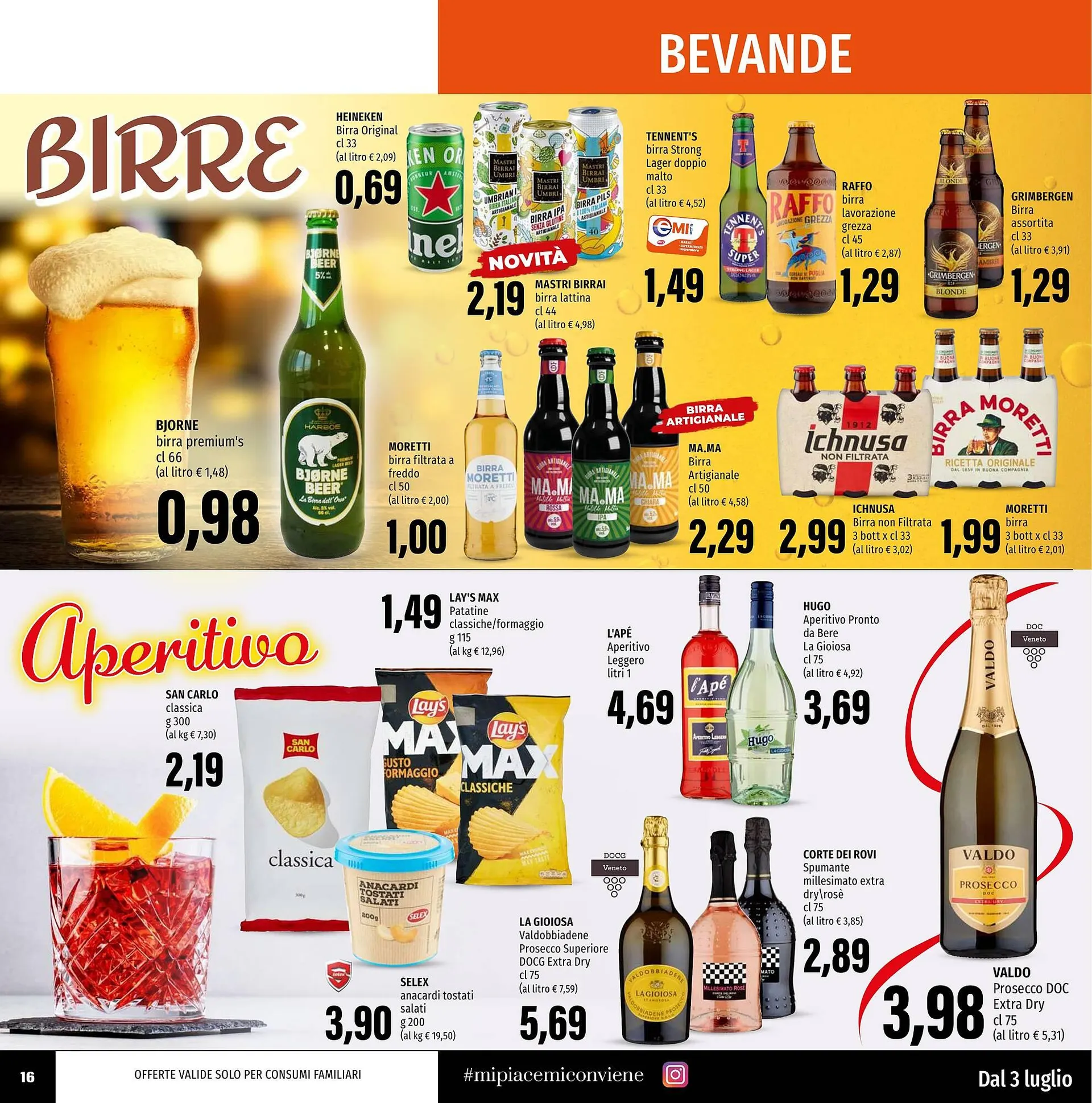 Volantino Emi Supermercati da 3 luglio a 16 luglio di 2025 - Pagina del volantino 16