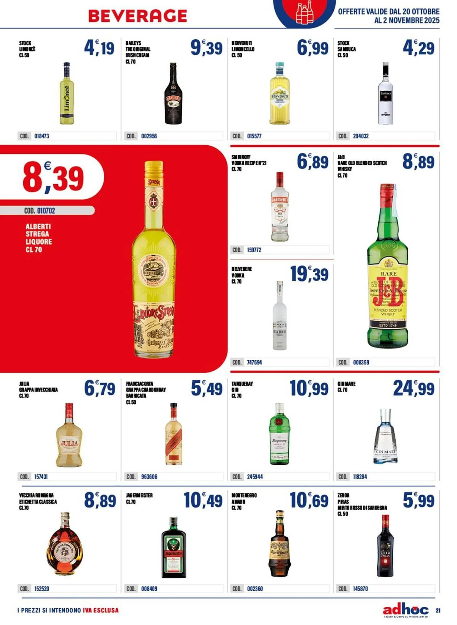 Volantino Adhoc da 20 ottobre a 2 novembre di 2025 - Pagina del volantino 21