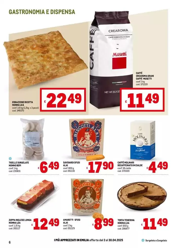 Sapori d'Italia -Emilia da 3 aprile a 30 aprile di 2025 - Pagina del volantino 6