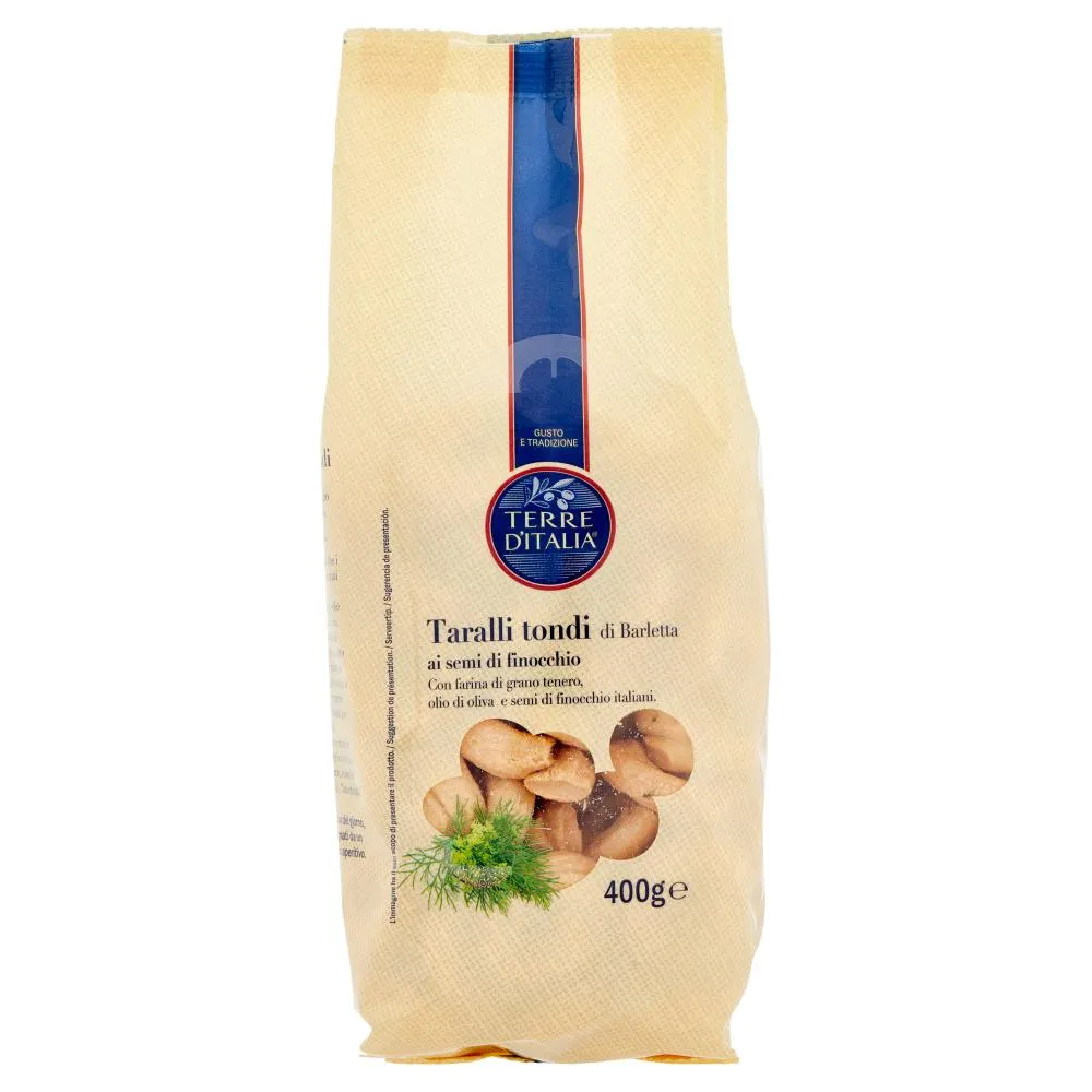 Terre d'Italia Taralli tondi di Barletta ai semi di finocchio 400 g