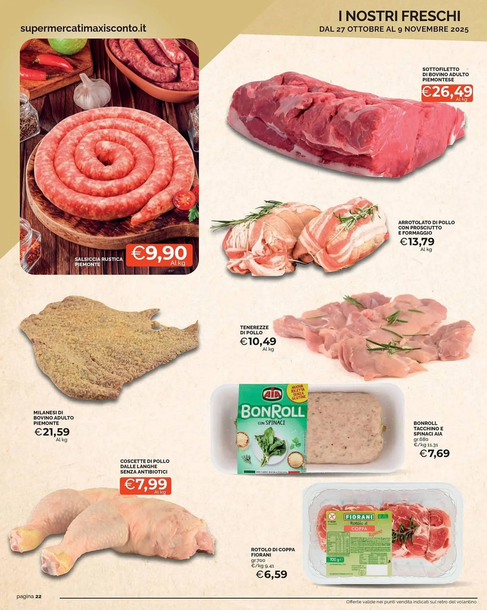 Volantino Maxisconto da 27 ottobre a 9 novembre di 2025 - Pagina del volantino 22