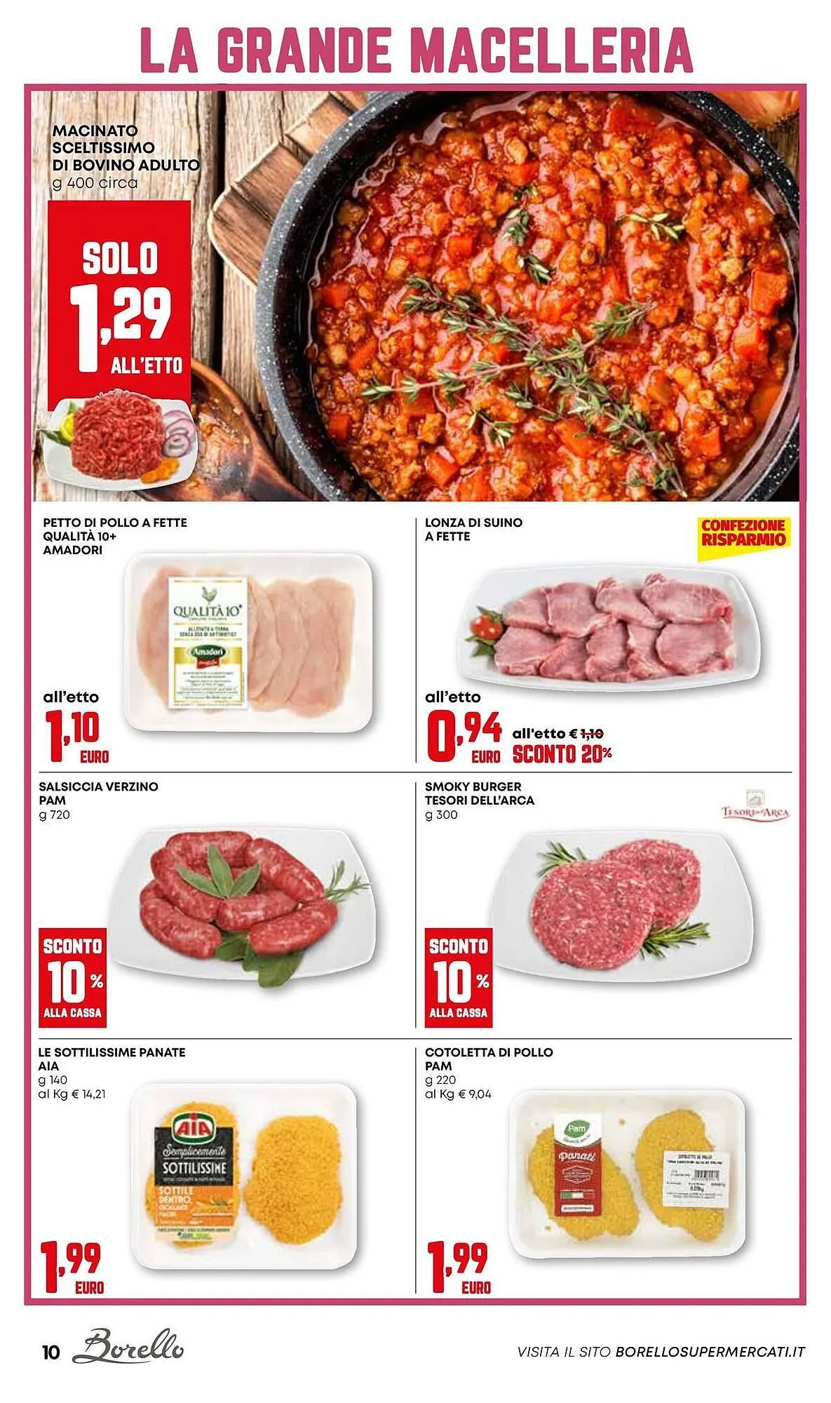 Volantino Borello Supermercati da 6 novembre a 19 novembre di 2025 - Pagina del volantino 10