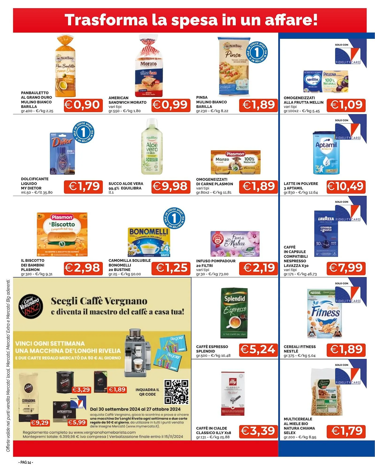 Volantino Mercatò Extra da 3 ottobre a 13 ottobre di 2024 - Pagina del volantino 14