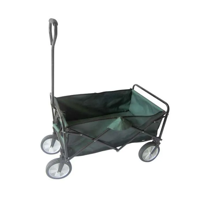 Gardenia Carrello giardino pieghevole, 95x53,5x117 cm, portata 80 kg, telo in poliestere