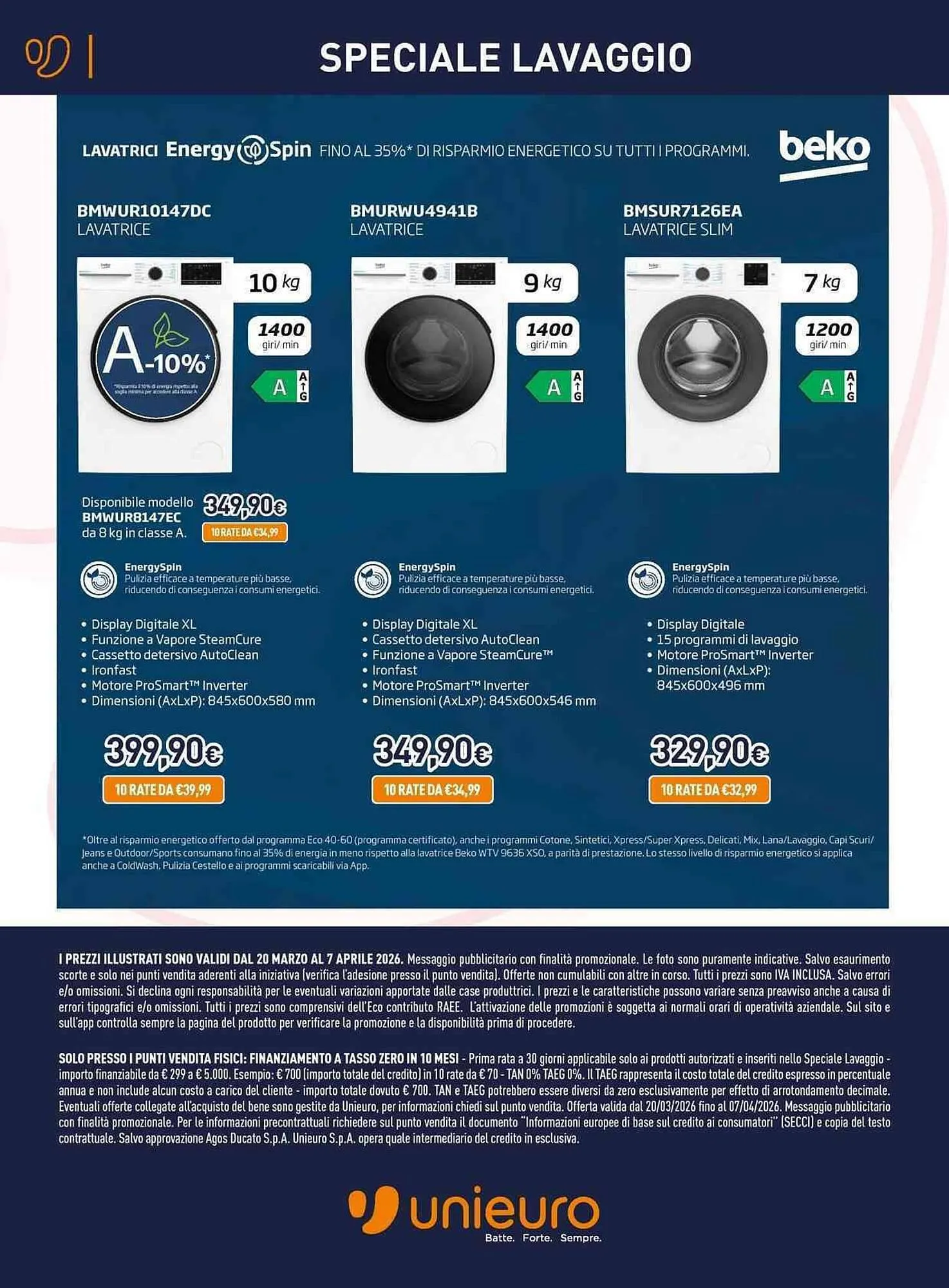 Volantino Unieuro da 20 marzo a 7 aprile di 2026 - Pagina del volantino 17