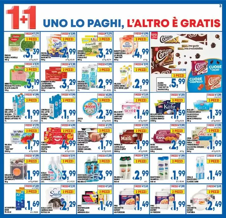 1+1 uno lo paghi l'altro è gratis! da 2 gennaio a 13 maggio di 2025 - Pagina del volantino 3
