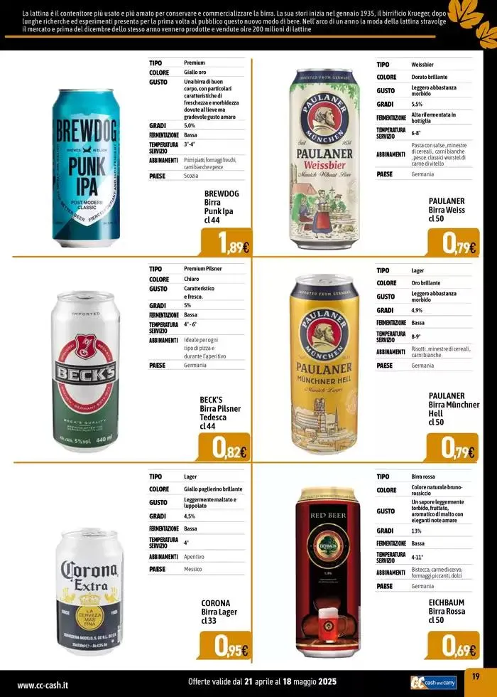 Carta birre 2025 da 22 aprile a 18 maggio di 2025 - Pagina del volantino 19