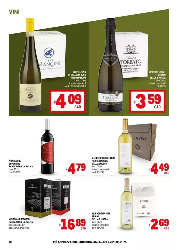 Sapori d'Italia -Sardegna da 2 maggio a 28 maggio di 2025 - Pagina del volantino 10