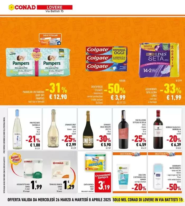 CONAD apre a Lovere da 26 marzo a 8 aprile di 2025 - Pagina del volantino 30