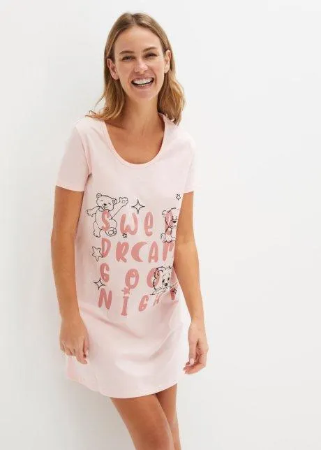 Camicia da notte (pacco da 2) in cotone biologico