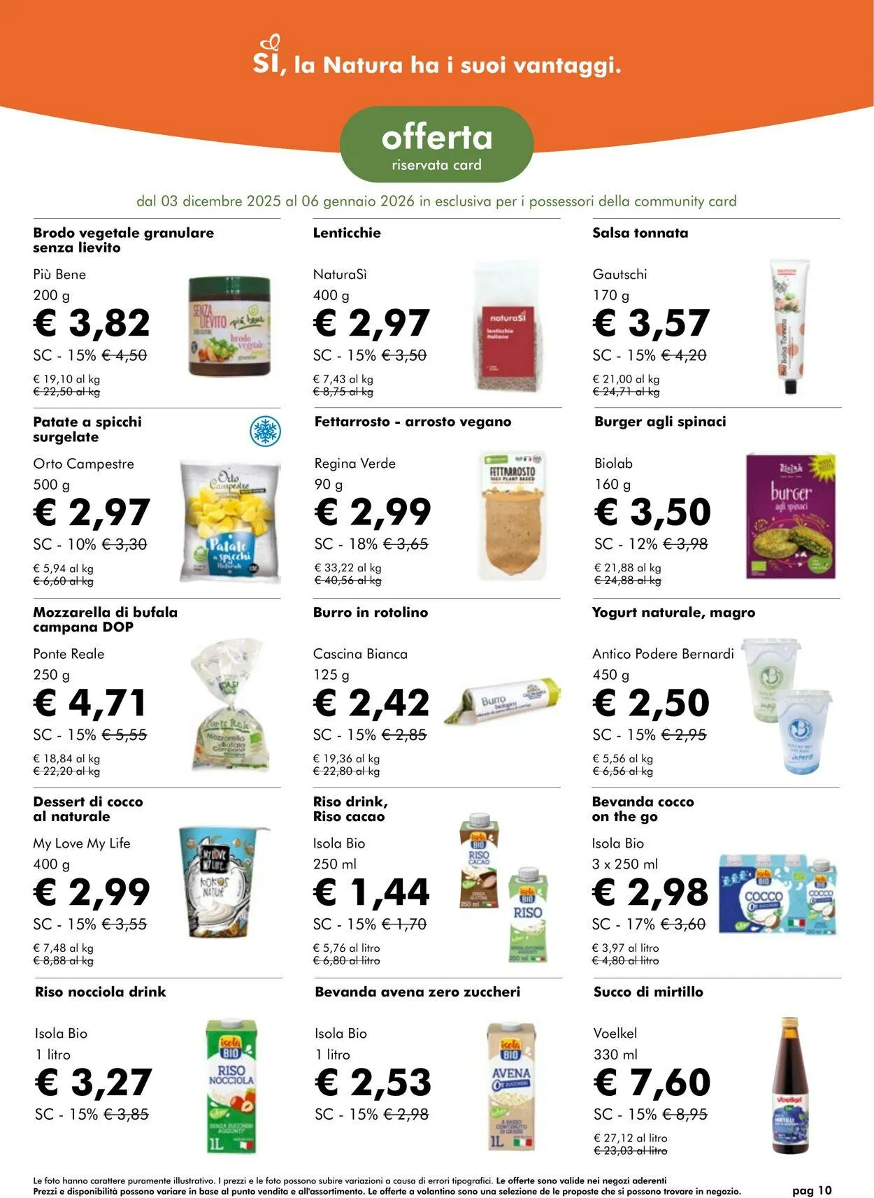 Natura Sì Volantino attuale da 15 gennaio a 29 gennaio di 2026 - Pagina del volantino 10