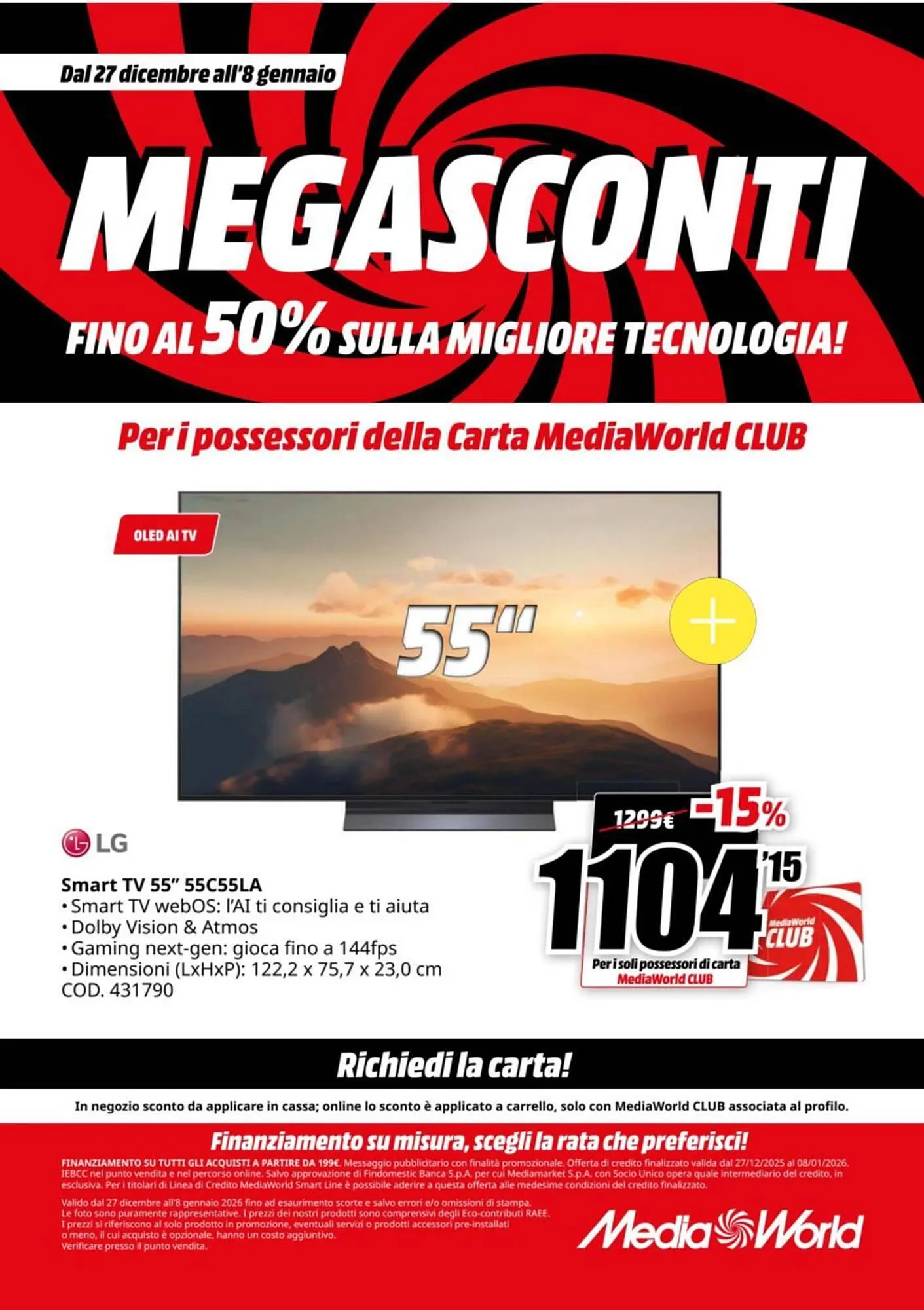 Volantino MediaWorld da 27 dicembre a 8 gennaio di 2026 - Pagina del volantino 36