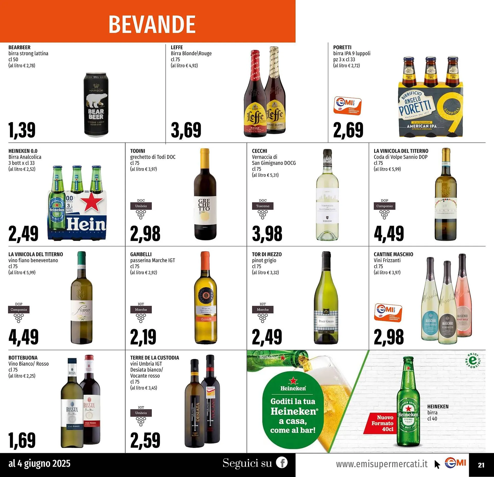 Volantino Emi Supermercati da 22 maggio a 4 giugno di 2025 - Pagina del volantino 21