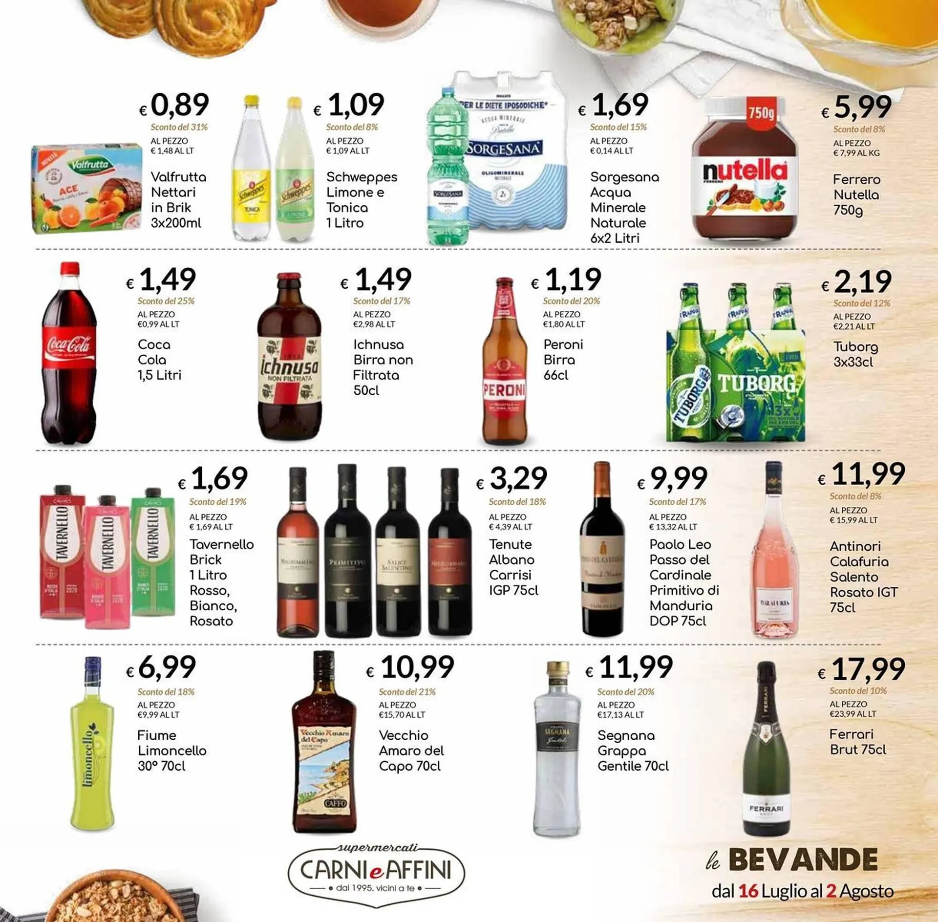 Volantino Carni e Affini Supermercati da 16 luglio a 2 agosto di 2025 - Pagina del volantino 9