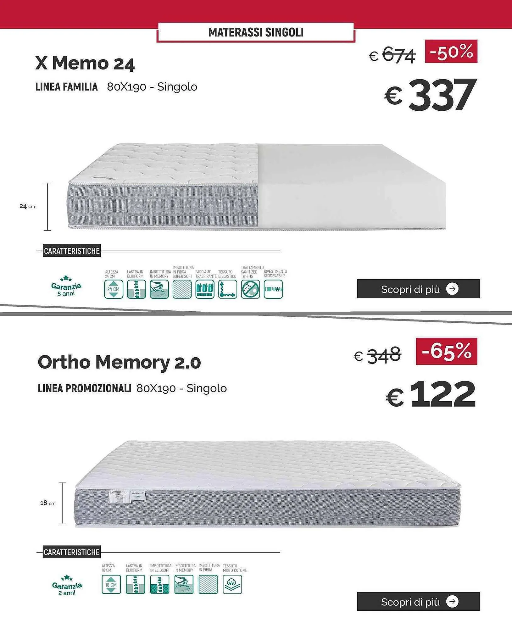 Volantino Materassi e Materassi da 23 settembre a 31 dicembre di 2024 - Pagina del volantino 22