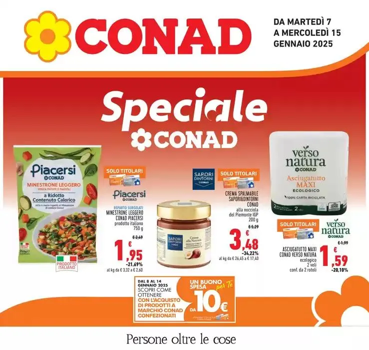 Speciale Conad da 7 gennaio a 15 gennaio di 2025 - Pagina del volantino 1